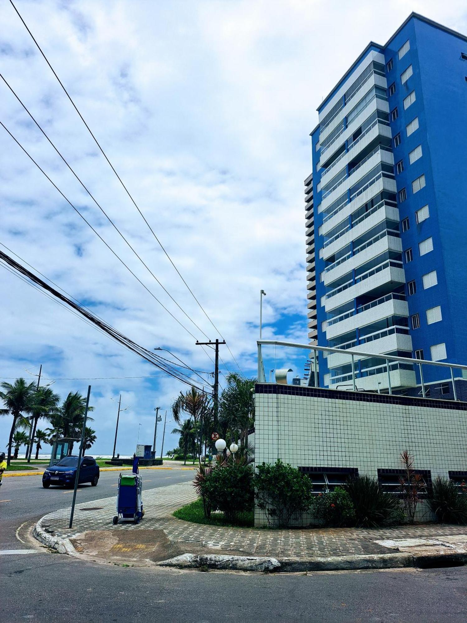 Apto Aconchegante Beira Mar Com Ar No Quarto Solemar Exterior foto